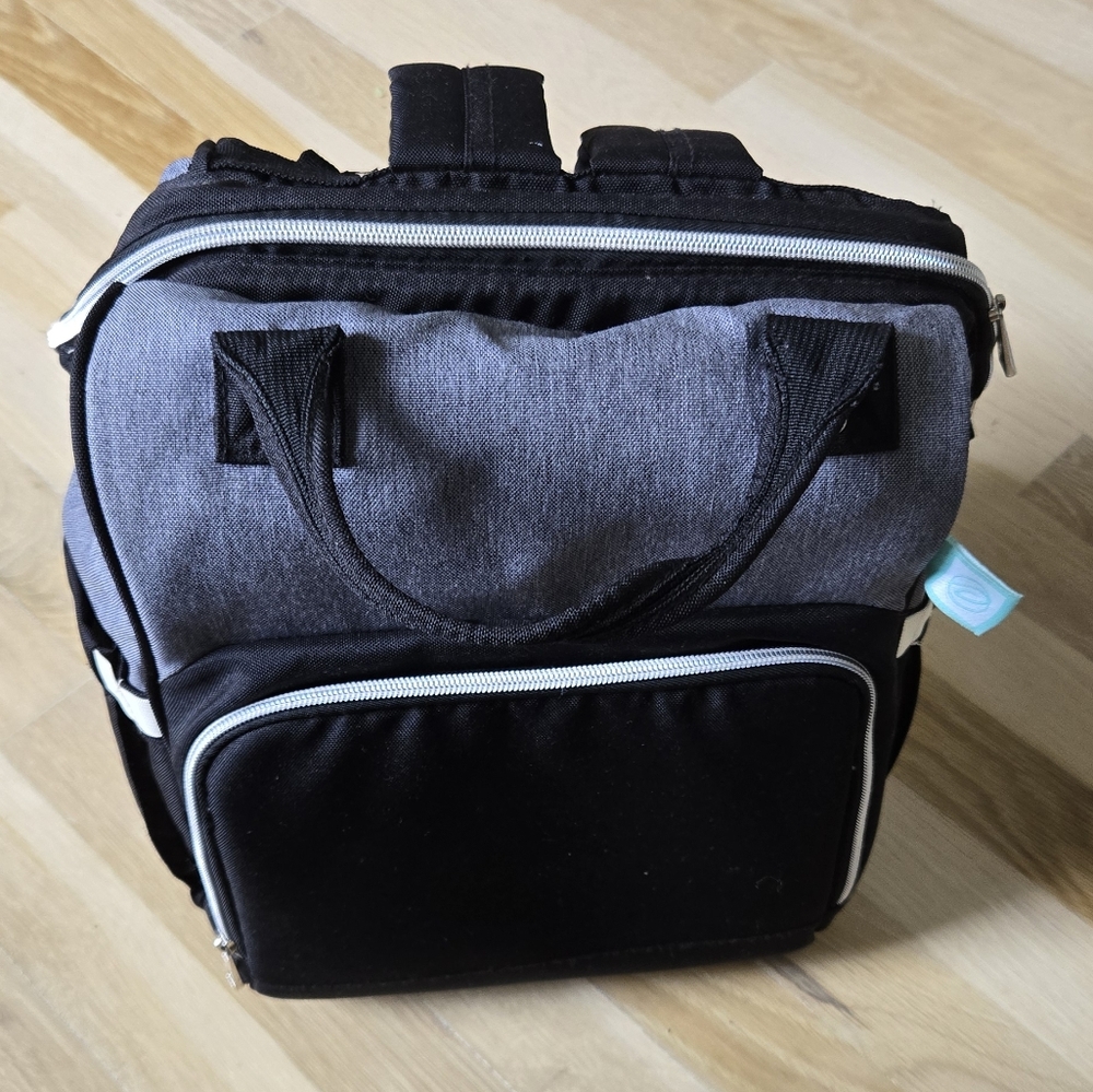 Stylish Black and Gray Backpack